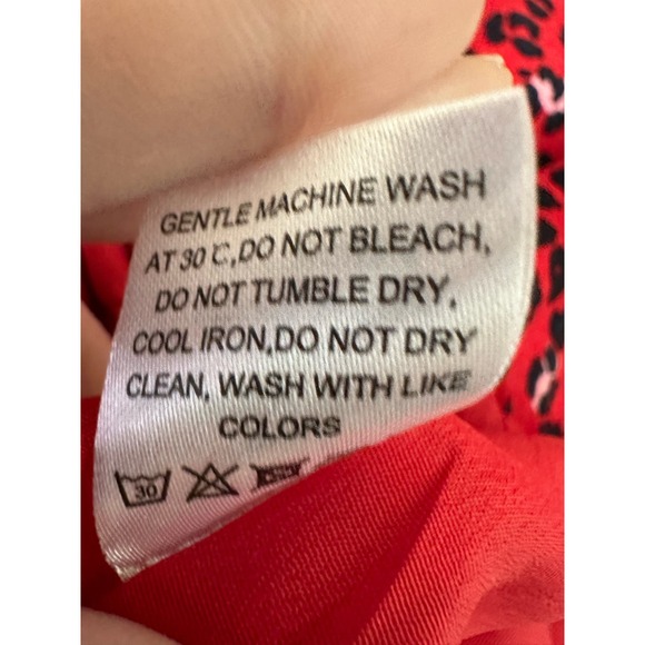 LOVERS + FRIENDS Hayden Red Sahara Cheetah Mini Dress Size Small - Picture 5 of 14